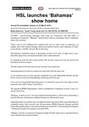 Press Release Hock Seng Lee Berhad