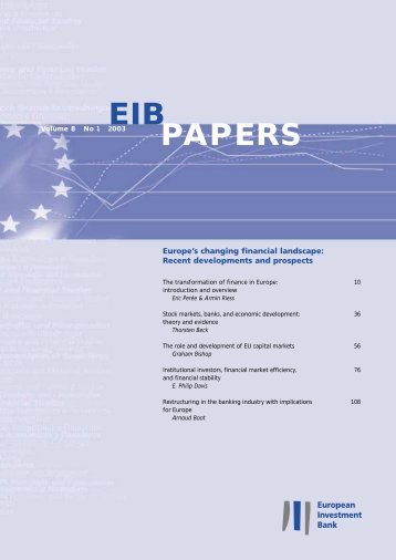 EIB Papers No 1 Volume 8 - Peace Palace Library