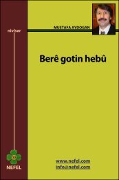 Berê gotin hebû - Nefel