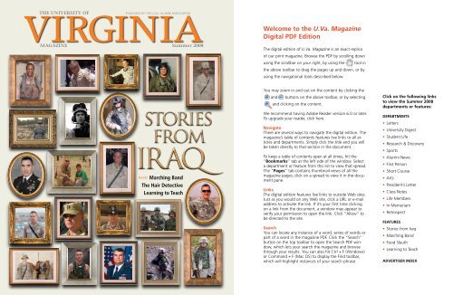 stories from stories from - U.Va. Alumni Association - University