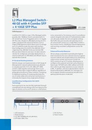 L2 Plus Managed Switch - 48 GE with 4 Combo SFP + 4 10GE SFP ...