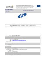 Impact of Drivetrain on Wind Farm VAR Control - Upwind