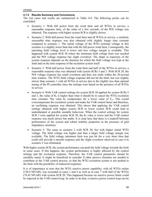 Impact of Drivetrain on Wind Farm VAR Control - Upwind