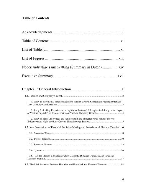 Financing Unquoted High-Growth Companies: From Extending