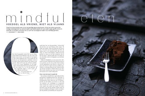 Artikel Psychologie Magazine - december 2012 - Mindful eten Utrecht