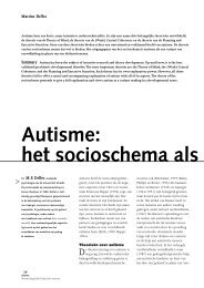 Autisme: het socioschema als verklaringsmodel. - Martine Delfos