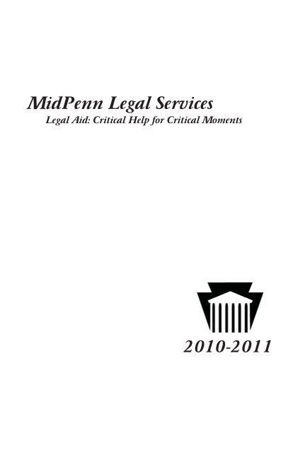2010-2011 Annual Report - MidPenn Legal Services