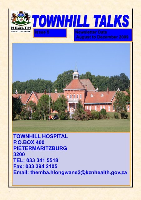 August - December 2009 - KwaZulu-Natal Department of Health