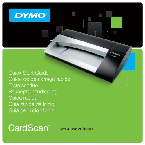 CardScan Executive & Team Quick Start Guide - Dymo