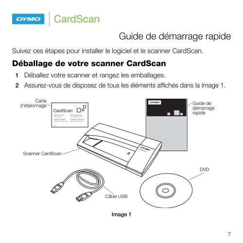 CardScan Executive & Team Quick Start Guide - Dymo