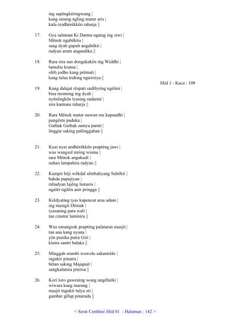 01. Serat Centhini Jilid 01 (PDF) - Adjisaka.com