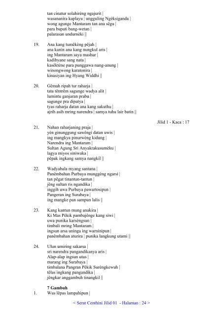 01. Serat Centhini Jilid 01 (PDF) - Adjisaka.com