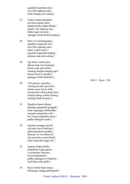 01. Serat Centhini Jilid 01 (PDF) - Adjisaka.com