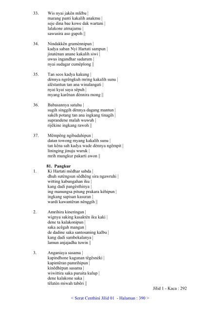 01. Serat Centhini Jilid 01 (PDF) - Adjisaka.com