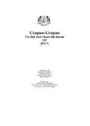 Koleksi Ucapan-ucapan Tun Haji - Arkib Negara Malaysia