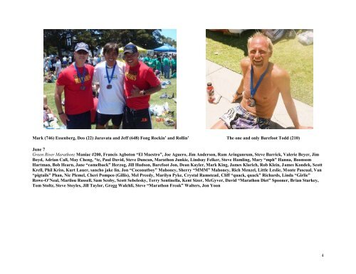 Marathon Maniacs News Letter – June 2004