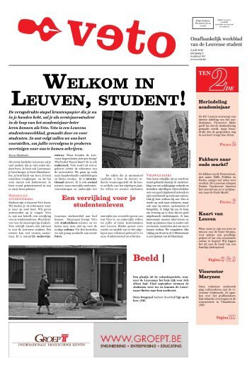 Welkom in leuven, student! - Veto