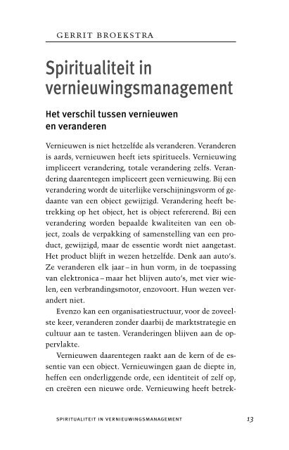 Business Spiritualiteit - Nieuwe dimensies