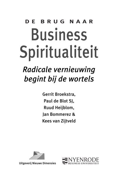 Business Spiritualiteit - Nieuwe dimensies