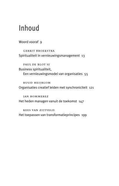 Business Spiritualiteit - Nieuwe dimensies