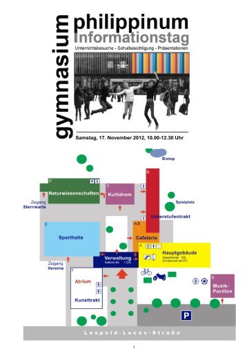 Samstag, 17. November 2012, 10.00-12.30 Uhr Atrium - Philippinum