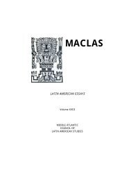 Volume XVIII 2004 - MACLAS