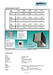 Inverter Series CI and IT - Powertronic.de