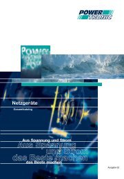 Netzgeräte - Powertronic.de