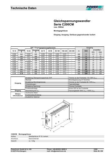 C200CM - Powertronic.de