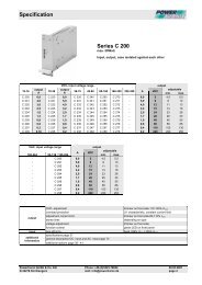 Specification C200 - Powertronic.de