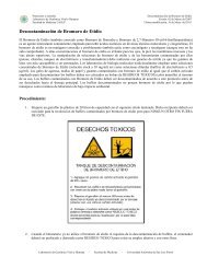 Descontaminacion EtBr - Universidad Autónoma de San Luis Potosí