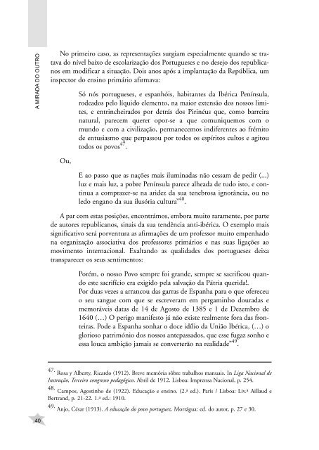 A mirada do outro - Educación en valores