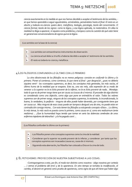 Apuntes tema 5: Nietzsche - Gobierno de Canarias