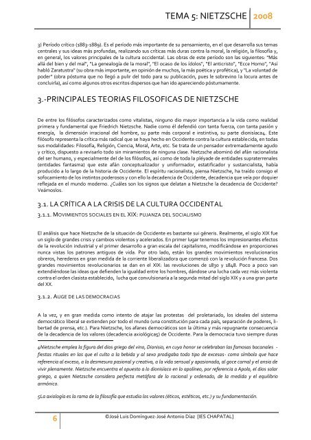 Apuntes tema 5: Nietzsche - Gobierno de Canarias