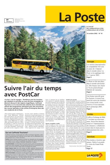 OctobreLe lien est ouvert dans une nouvelle - La Poste Suisse