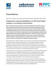 Erfolgreicher Interoperabilitätstest von BSI Smart Meter Gateway ...