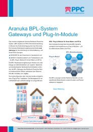 Aranuka BPL-System Gateways und Plug-In-Module - Power Plus ...