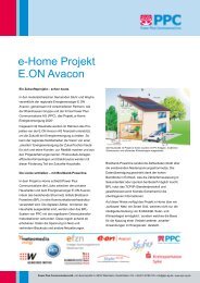 e-Home Projekt E.ON Avacon - Power Plus Communications (PPC)