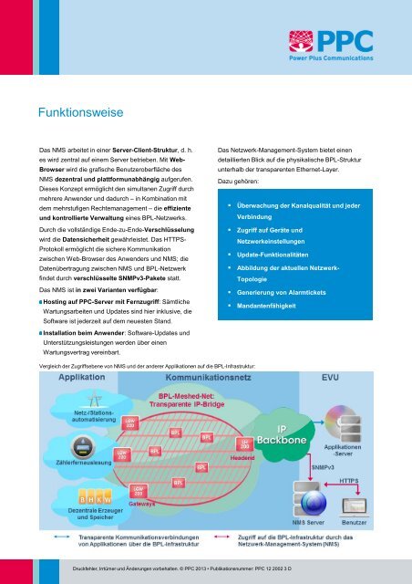 Netzwerk- Management-System (NMS) - Power Plus ...