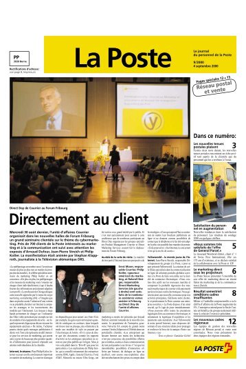 Directement au client - La Poste Suisse