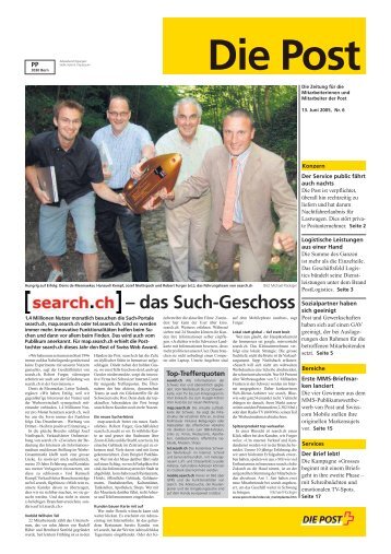 Postzeitung 2005 06 D - Die Schweizerische Post