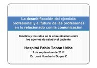 La desmitificación del ejercicio profesional y el futuro de las ...