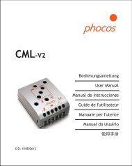 User Manual CML - Phocos.com