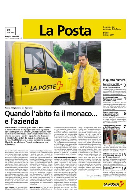 GiugnoIl link viene aperto in una nuova - La Poste Suisse