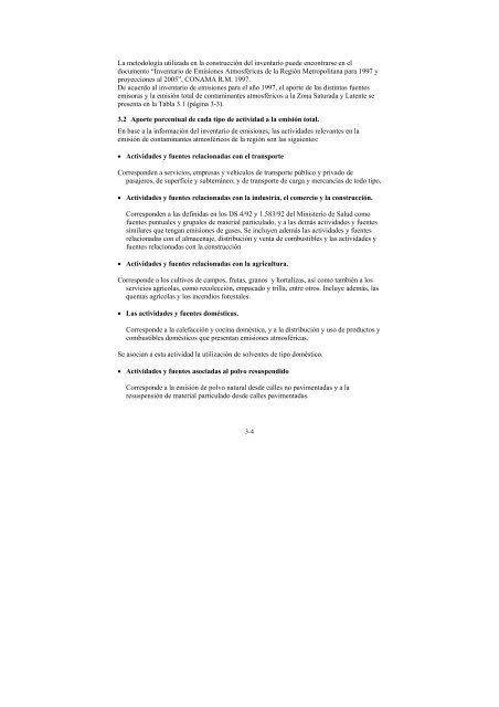 Plan de Prevención y Descontaminación de la Región ... - Sofofa