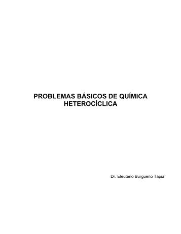 PROBLEMARIO QUIMICA HETEROCICLICA