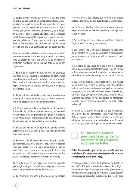 (descontaminación y pasivación de aceros inoxidables (i) - AIAS