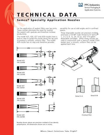 Semco Specialty Application Nozzles