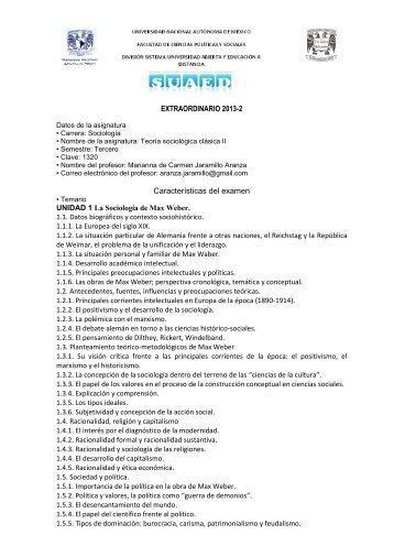 teoria sociologica clasica ii - suaed - UNAM