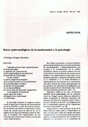 ARTICULOS Retos epistemológicos de la modernidad a la psicología